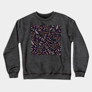 Retro pattern with autumn plants Crewneck Sweatshirt